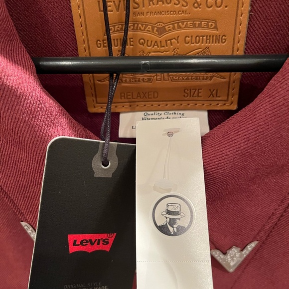 NWT Levi’s Western Jacket Mahogany - Picture 9 of 9